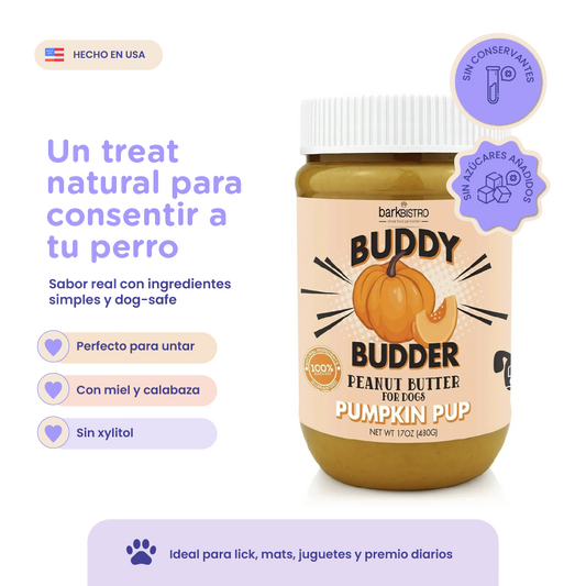 Bark Bistro Pumpkin Pup Buddy Budder 17oz jar