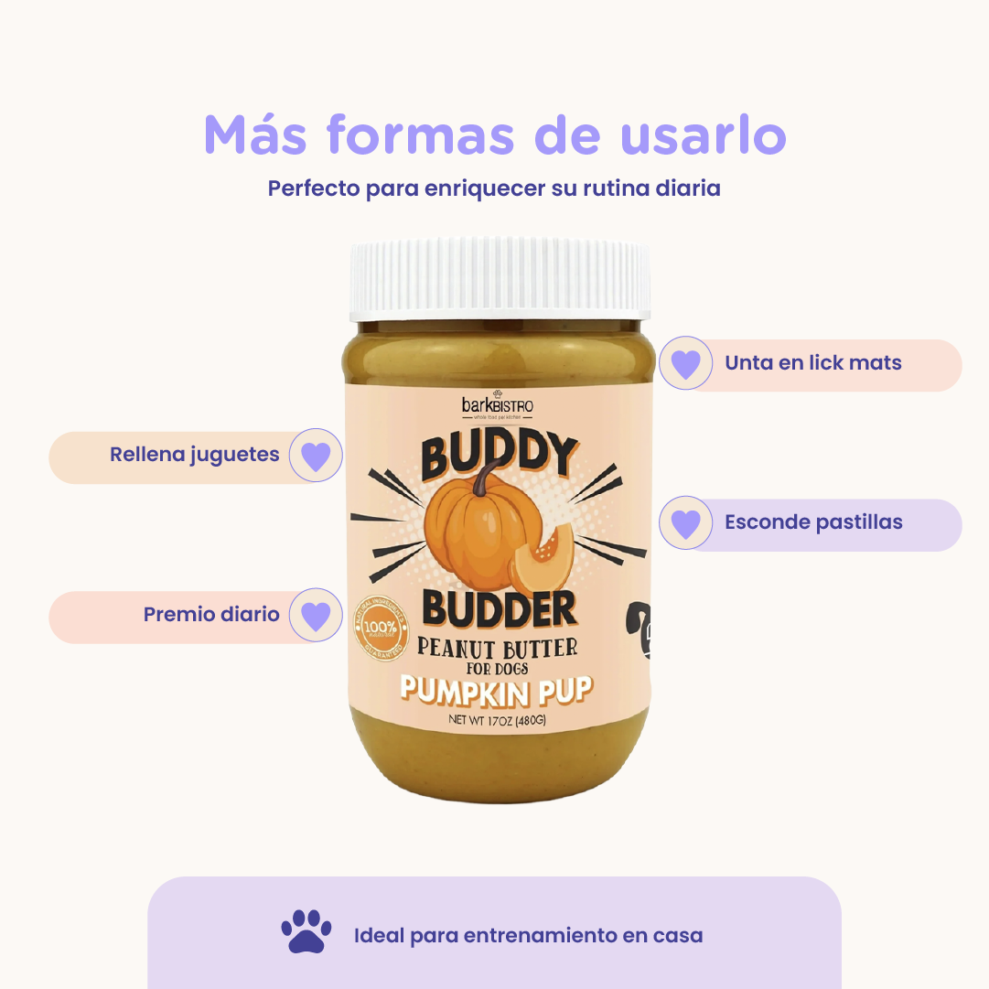 Bark Bistro Pumpkin Pup Buddy Budder 17oz jar