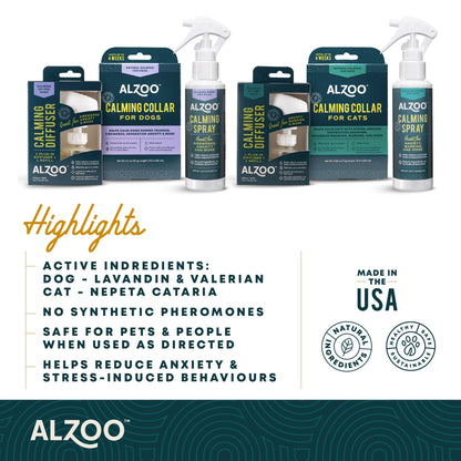 ALZOO Natural Calming Spray for Dogs — 3.4 oz