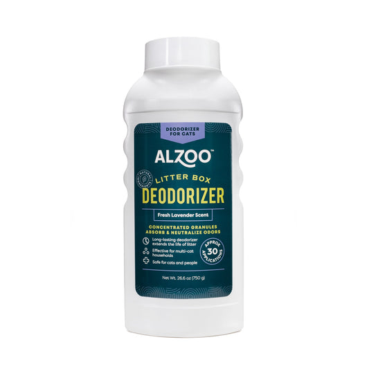 ALZOO Cat Litter Box Deodorizer — Fresh Lavender, 26 oz