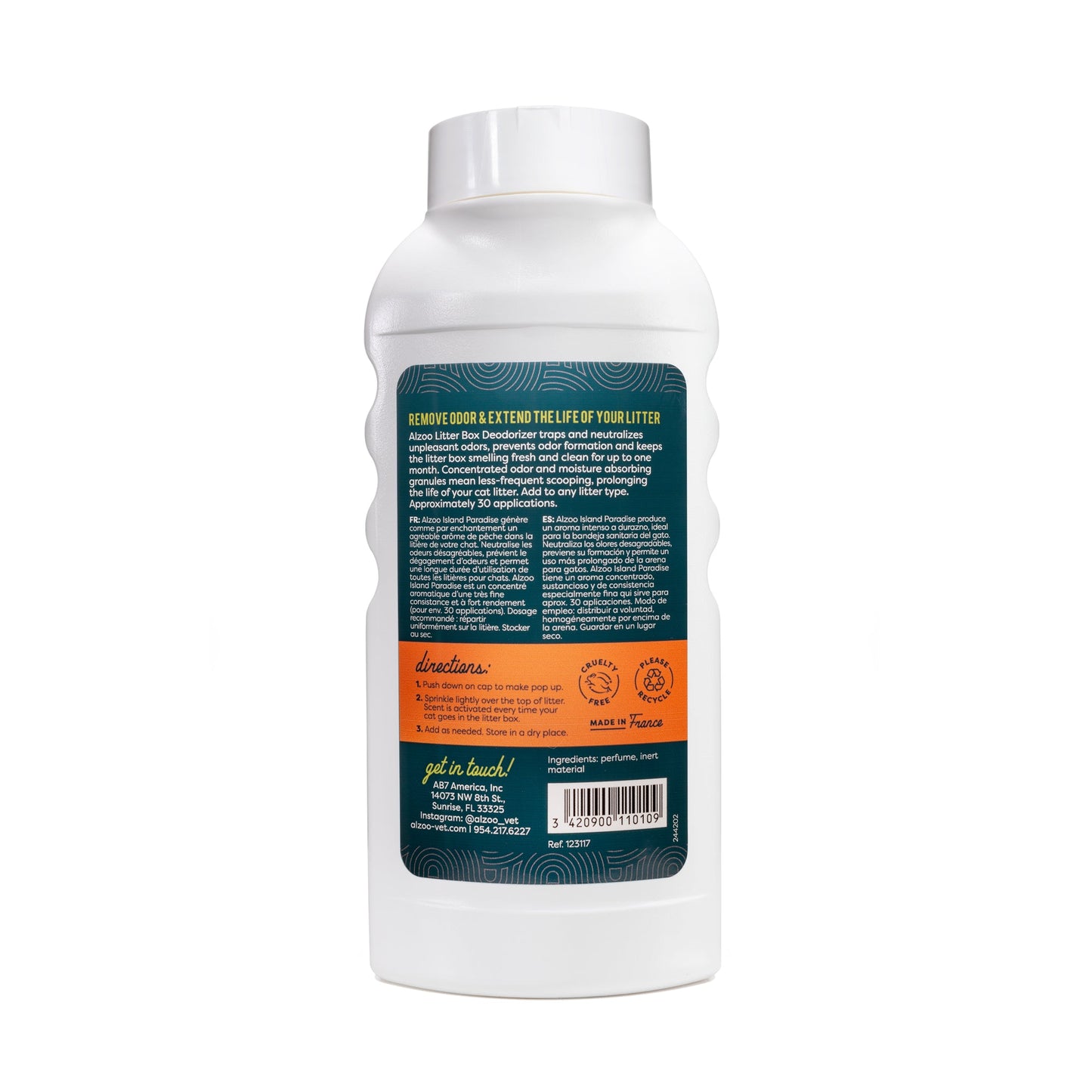 ALZOO Cat Litter Box Deodorizer — Island Paradise, 26 oz