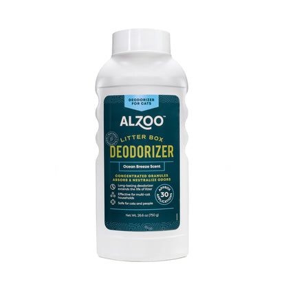 ALZOO Cat Litter Box Deodorizer — Ocean Breeze, 26 oz