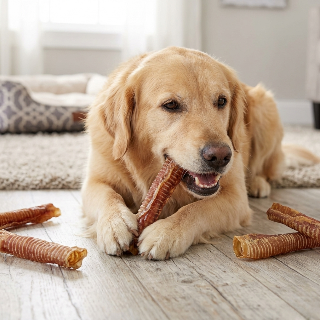 Wild Wolf 12" Beef Trachea Chews — 100% Natural Grass-Fed Dog Chews