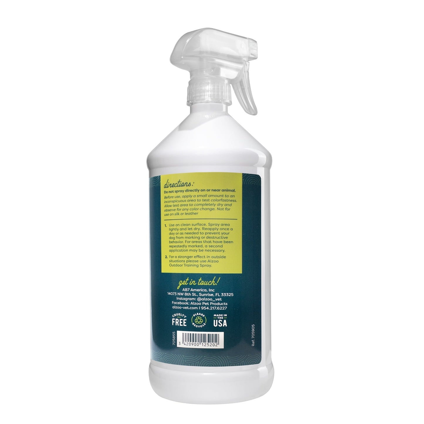 ALZOO Indoor Training Spray for Dogs — Lemongrass & Cinnamon, 32 oz