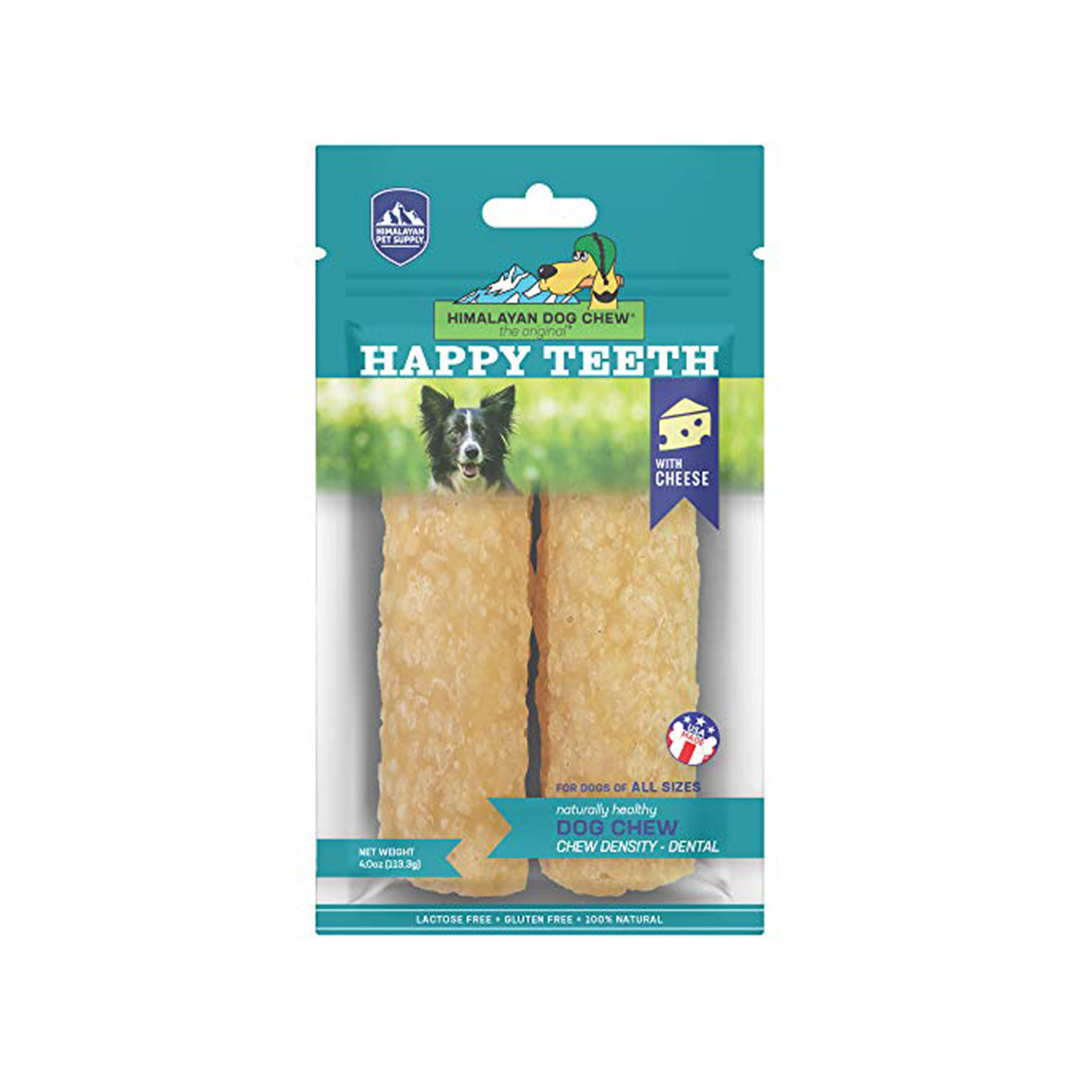 Himalayan Pet Supply Dental Dog Chew | Happy Teeth Natural Cheese Dog Chews