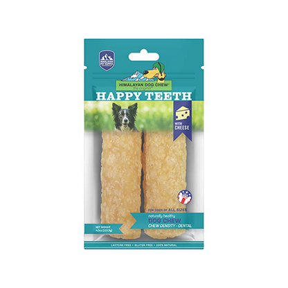 Himalayan Pet Supply Dental Dog Chew | Happy Teeth Natural Cheese Dog Chews