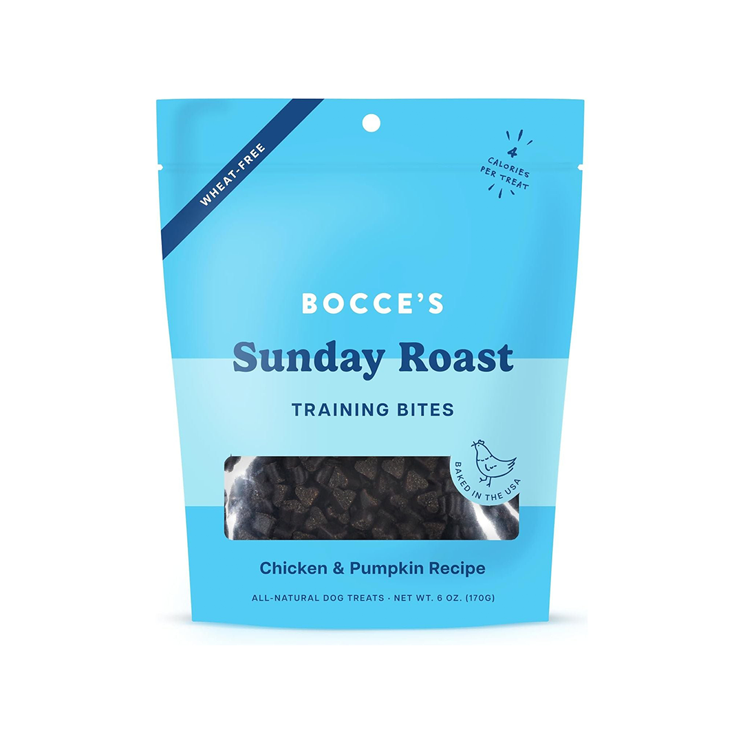 Bocce's Bakery Chicken & Pumpkin Sunday Roast Training Treats for Dogs 6 oz