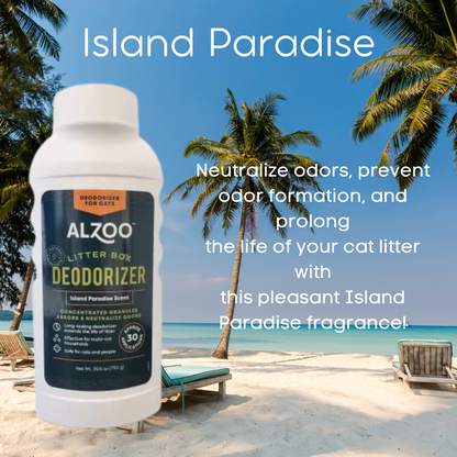 ALZOO Cat Litter Box Deodorizer — Island Paradise, 26 oz