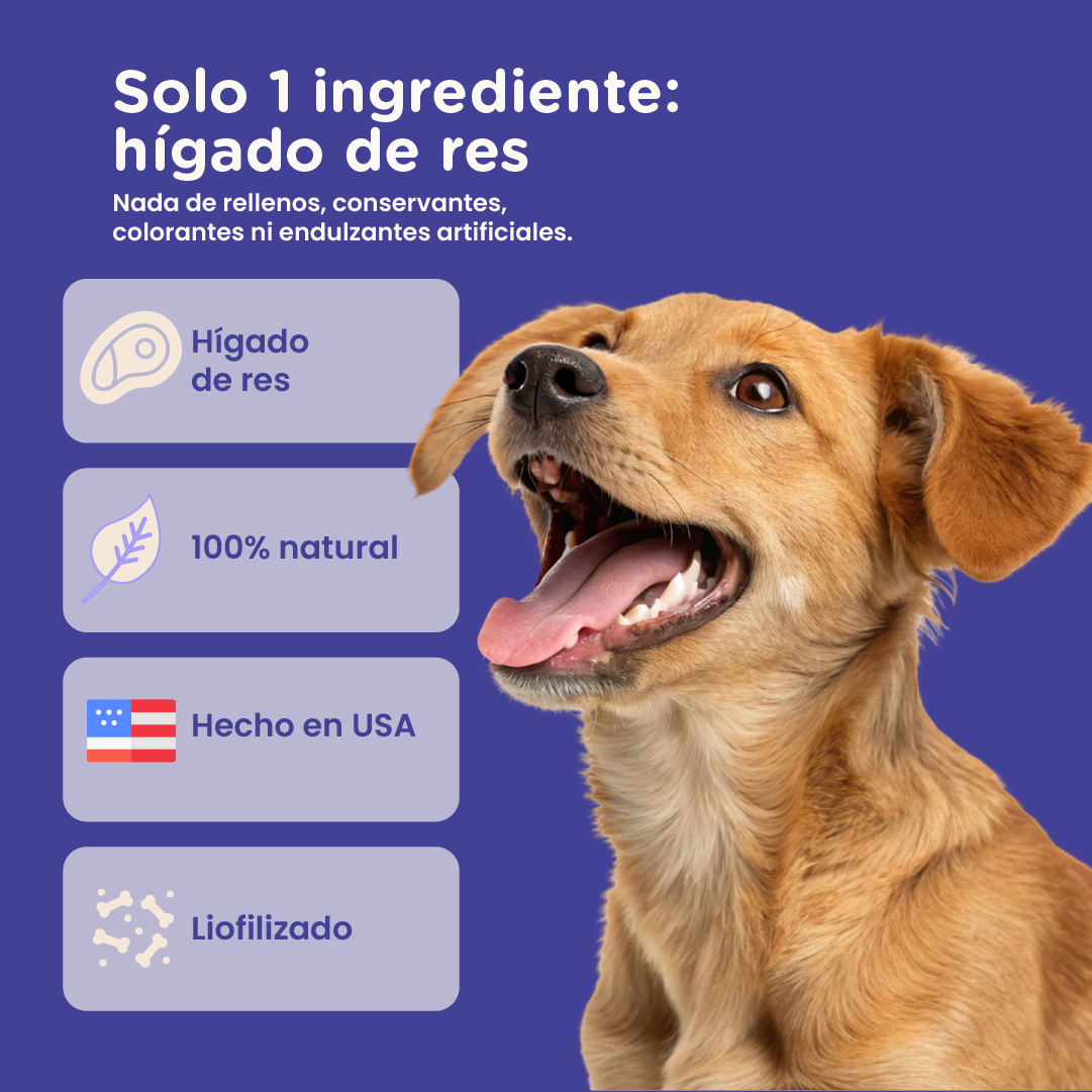 PureBites Beef Liver Freeze-Dried Dog Treats — Single Ingredient