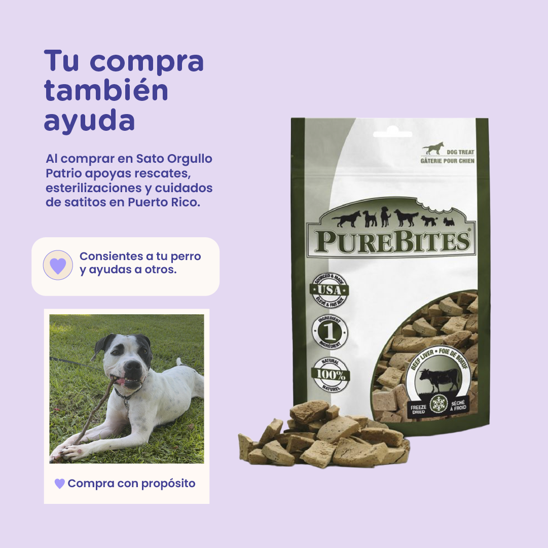 PureBites Beef Liver Freeze-Dried Dog Treats — Single Ingredient