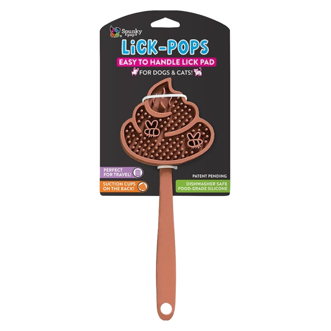 Spunky Pup Slow Feeder Lick-Pops — Handheld Lick Pad