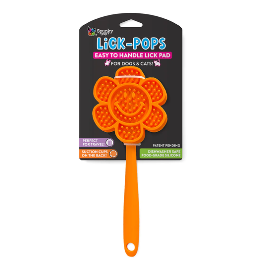 Spunky Pup Slow Feeder Lick-Pops — Handheld Lick Pad