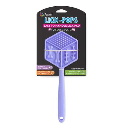Spunky Pup Slow Feeder Lick-Pops — Handheld Lick Pad