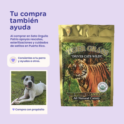 Tiger Grass Buds Organic Catnip 1 oz. Foil Bag