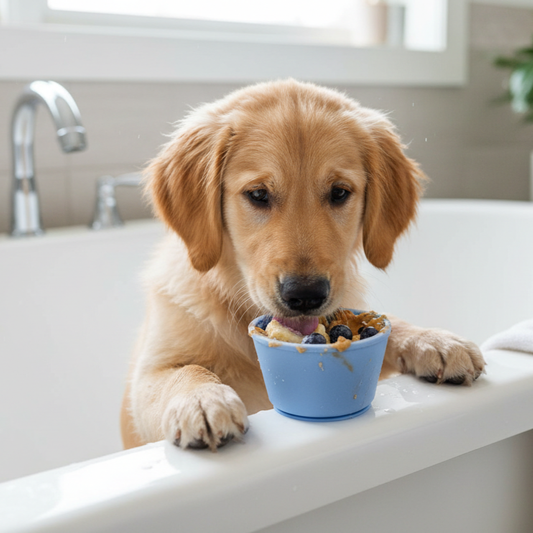 WOOZAPET Buddy Bowl Slow Feeder & Lick Bowl for Dogs