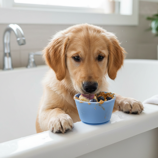 WOOZAPET Buddy Bowl Slow Feeder & Lick Bowl for Dogs
