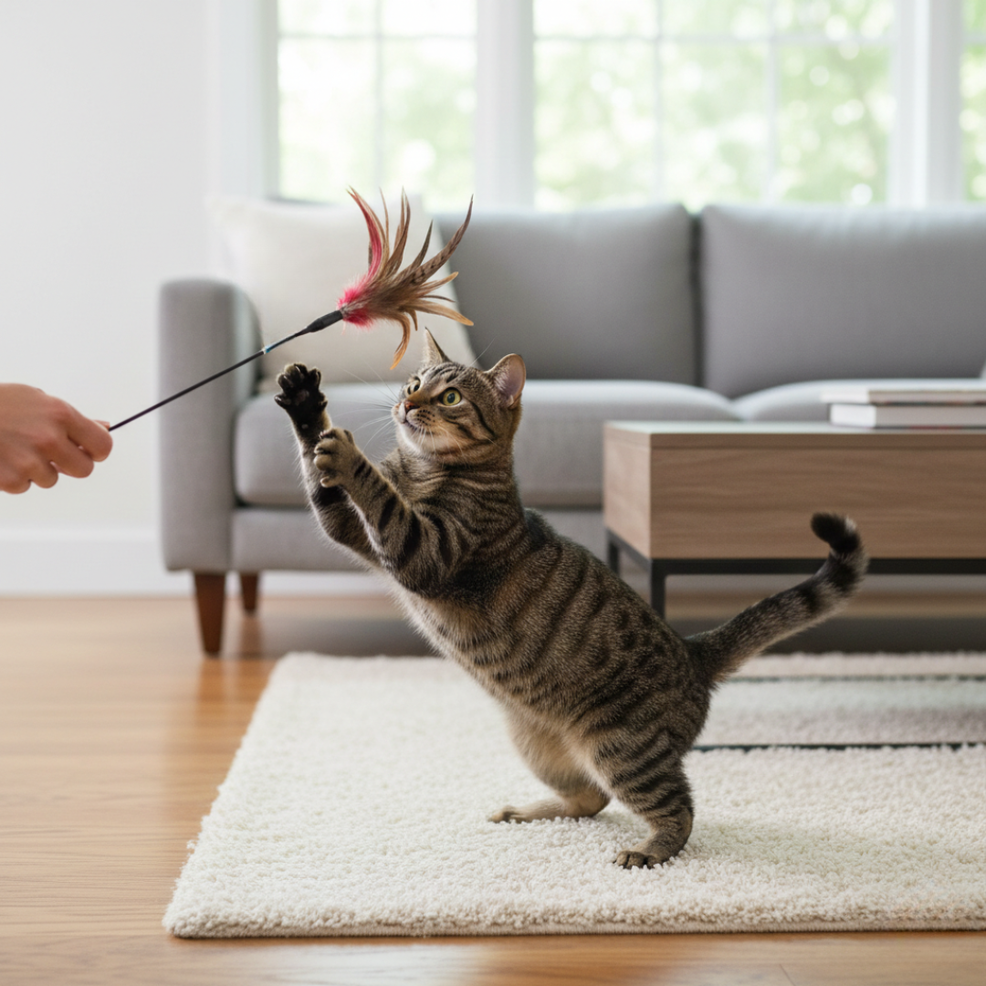 Go Cat Da Wild Thing 18" Cat Wand Toy