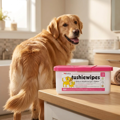 Petkin Tushie Wipes for Cats & Dogs — 100 Count