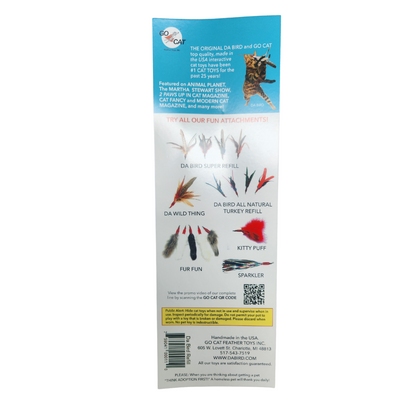 Go Cat Da Bird Feather Refill — Original Replacement Feathers