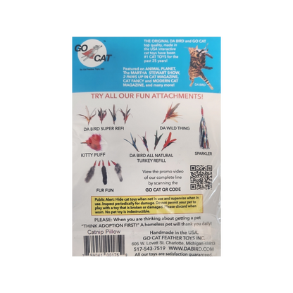 Go Cat Catnip Pillow Cat Toy — Premium USA Catnip