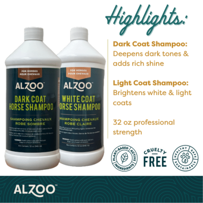 ALZOO Horse Shampoo Dark Coat, 32oz