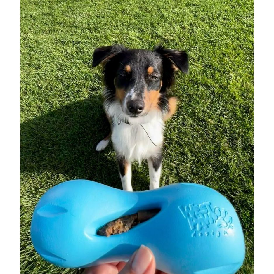 West Paw Zogoflex Qwizl Treat-Dispensing Chew Dog Toy — Large