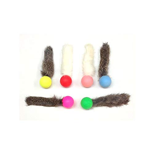 Go Cat Da Fur Pong — Rabbit Fur, Feather & Catnip Cat Toy