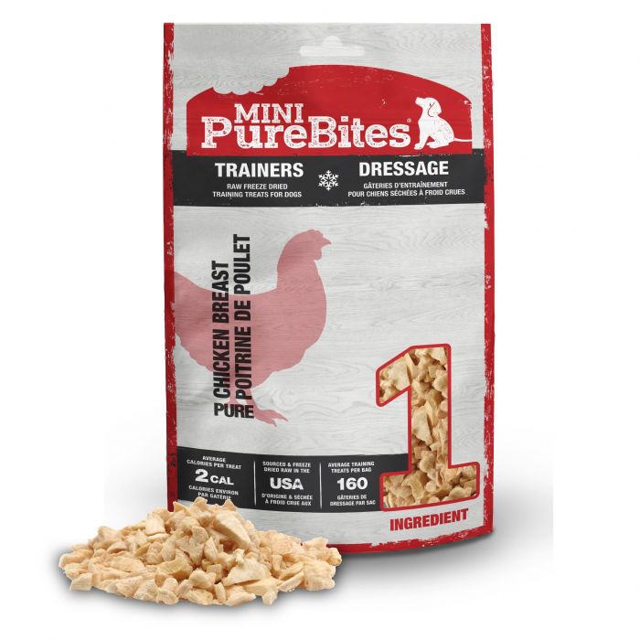 Mini PureBites Chicken Freeze-Dried Trainer Dog Treats