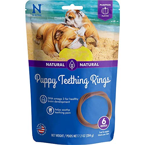 N-Bone Puppy Teething Rings — Pumpkin Flavor, 6 Count