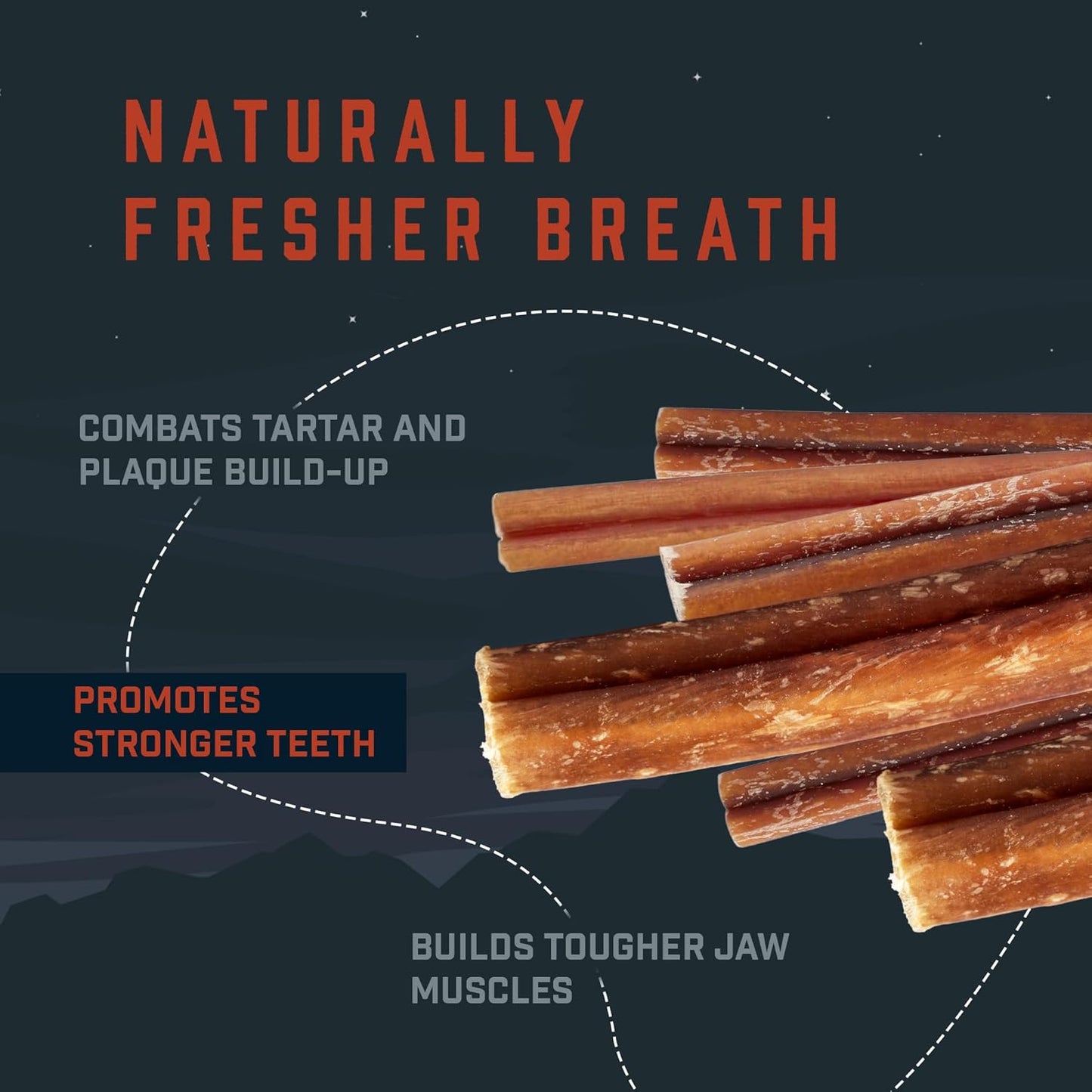 Wild Wolf 12" Angus Bully Sticks — 100% Natural Grass-Fed Dog Chews
