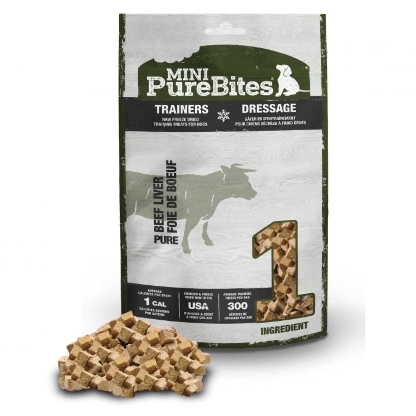 Mini PureBites Beef Liver Freeze-Dried Trainer Dog Treats