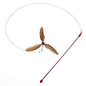 Go Cat Da Purr-Peller Spinning Feather Propeller Cat Wand Toy