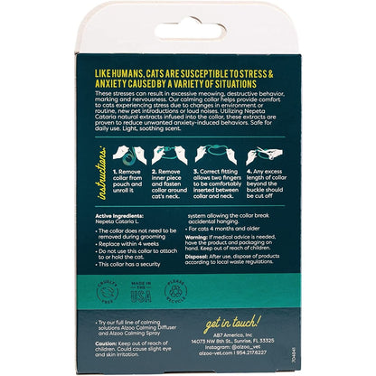 ALZOO All-Natural Calming Collar for Cats