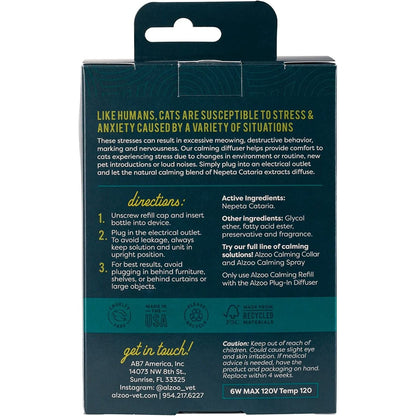 ALZOO All-Natural Calming Plug-In + Refill for Cats
