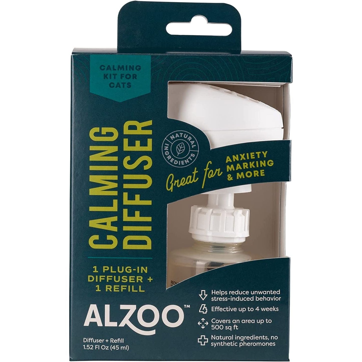 ALZOO All-Natural Calming Plug-In + Refill for Cats