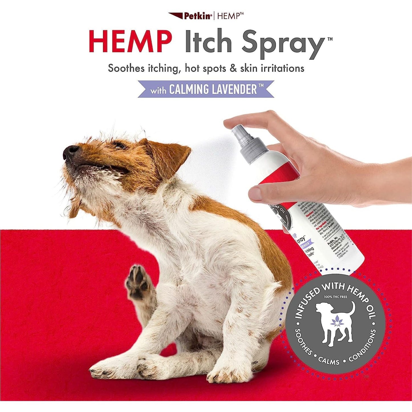 Petkin CBD Pet Itch Spray — Calming Lavender