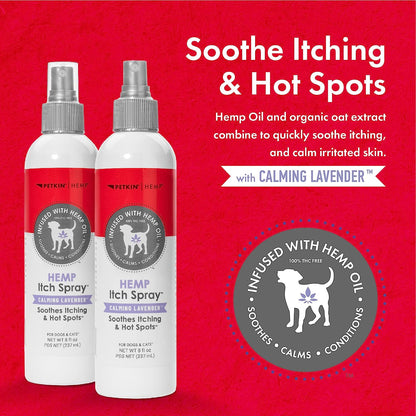 Petkin CBD Pet Itch Spray — Calming Lavender