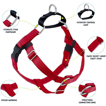 Freedom No-Pull Dog Harness — Red