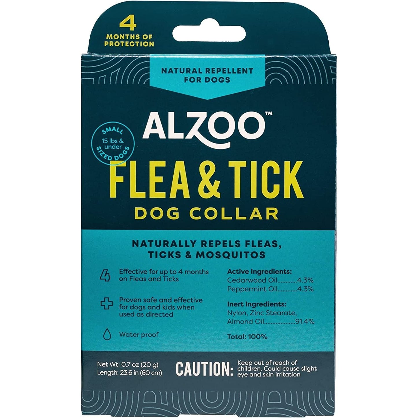 ALZOO Natural Flea & Tick Dog Collar