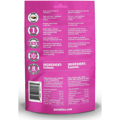PureBites Freeze-Dried Salmon Dog Treats — Single Ingredient
