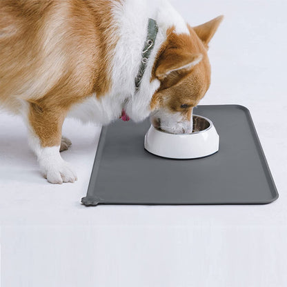 WOOZAPET Silicone Non-Slip Waterproof Large Feeding Mat for Dogs & Cats