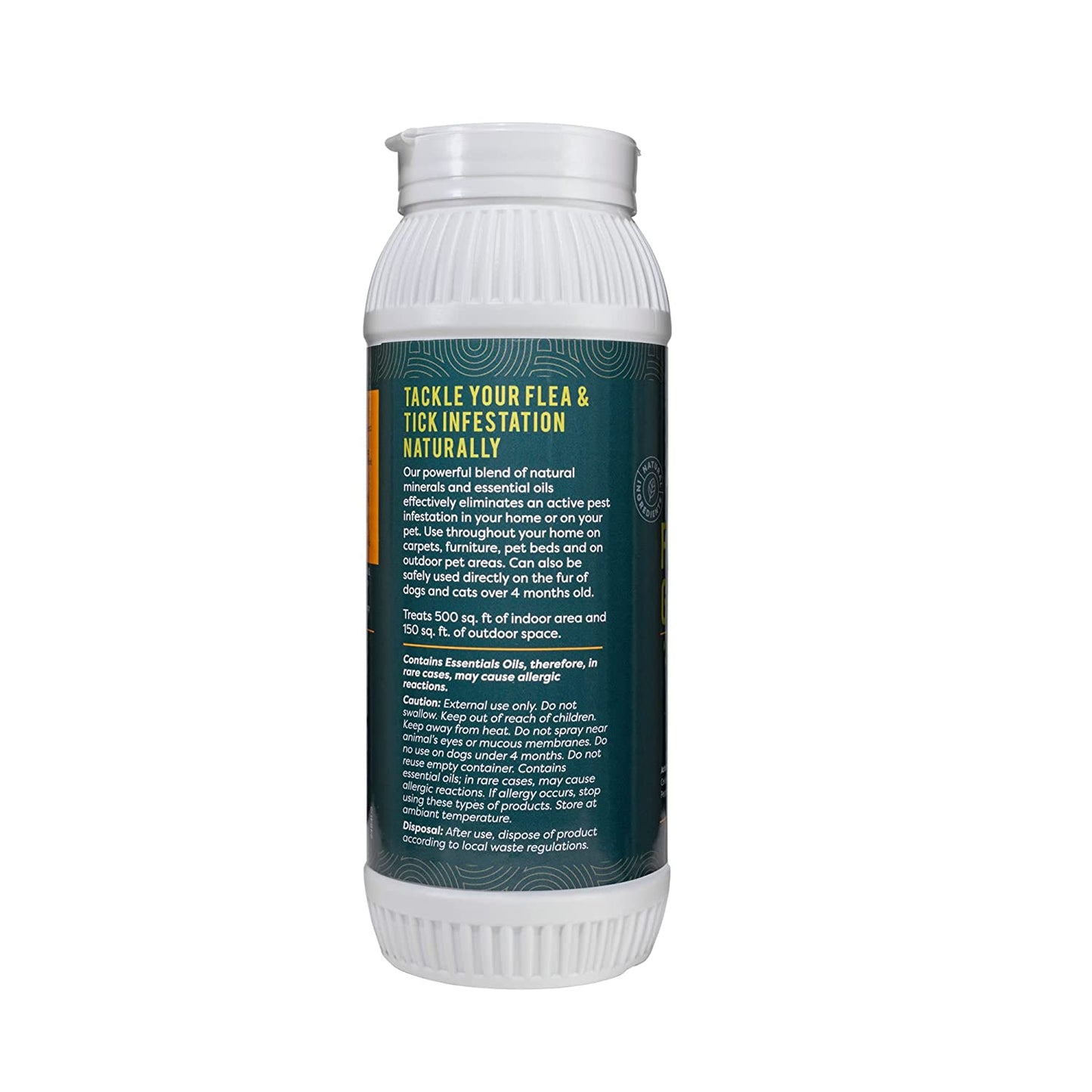 ALZOO Natural Flea & Tick G+ Home Treatment Powder for Pets
