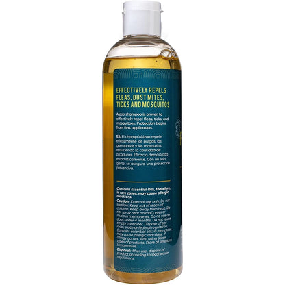 ALZOO Natural Flea & Tick Repellent Shampoo for Dogs — 12 oz