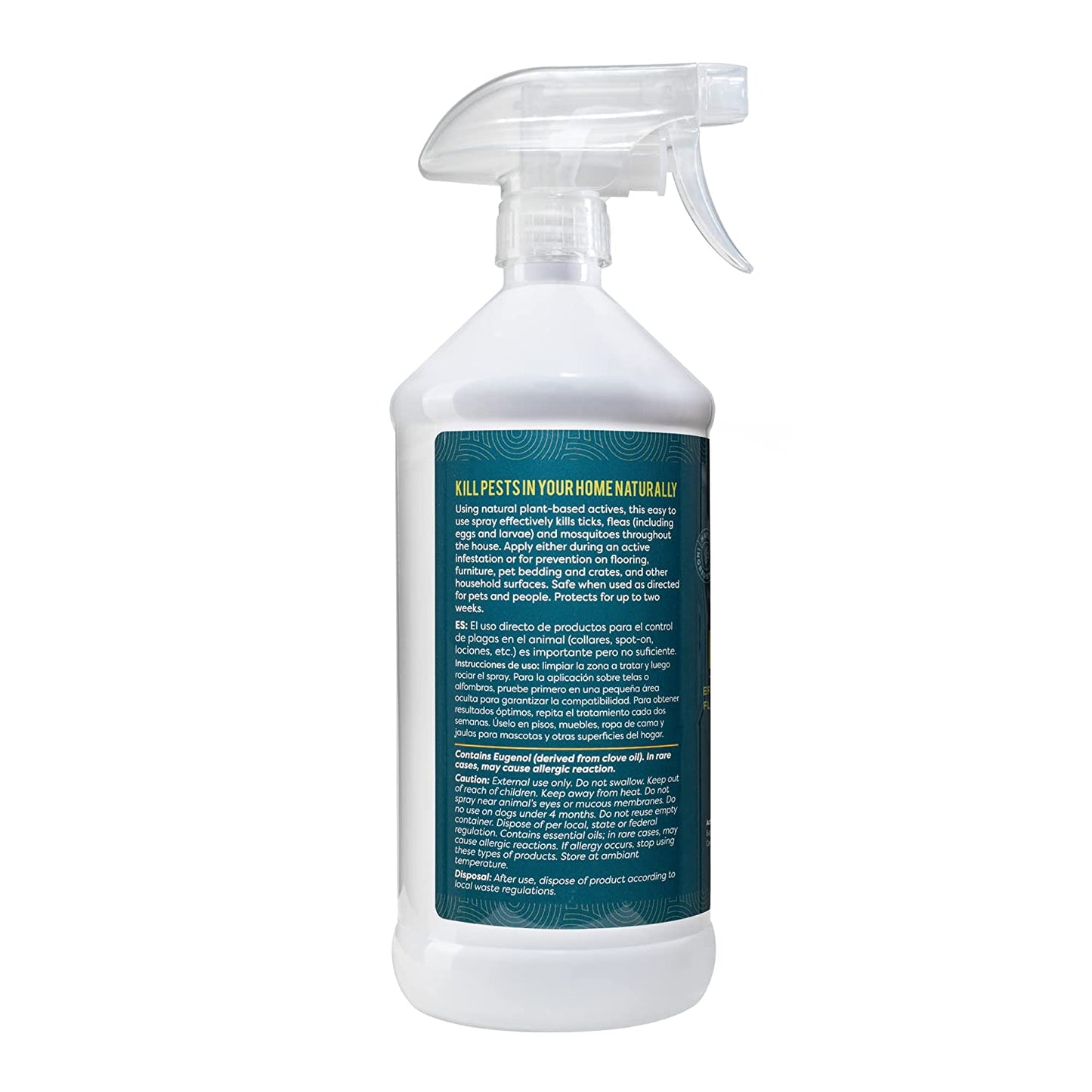 ALZOO Natural Flea & Tick Home Spray — 32 oz