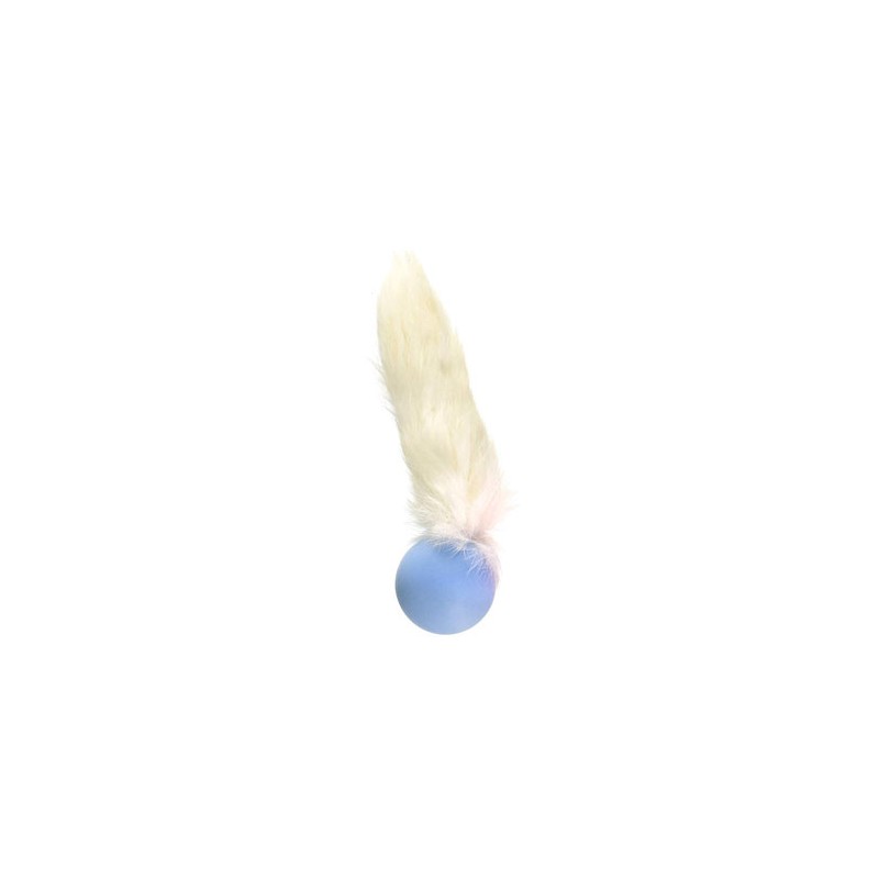 Go Cat Da Fur Pong — Rabbit Fur, Feather & Catnip Cat Toy
