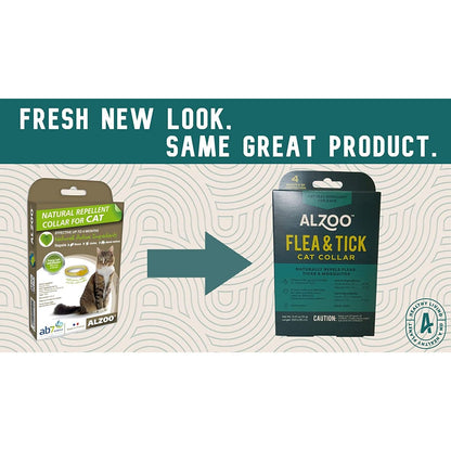 ALZOO Natural Flea & Tick Cat Collar