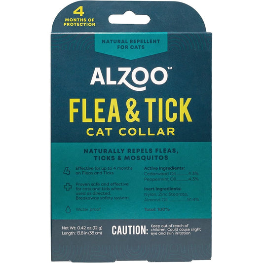 ALZOO Natural Flea & Tick Cat Collar