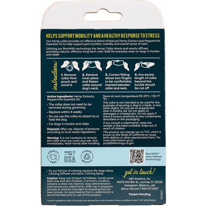 ALZOO Hemp Collar for Dogs — Natural Joint & Mobility Support