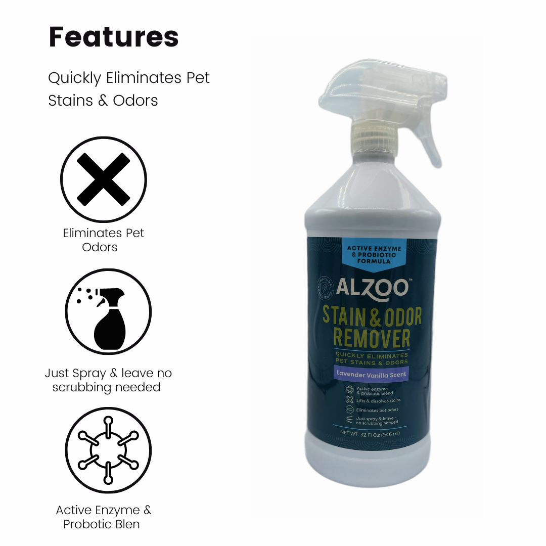ALZOO Stain & Odor Remover Spray — Apple Blossom