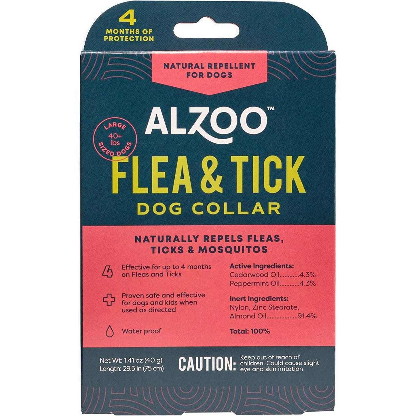 ALZOO Natural Flea & Tick Dog Collar